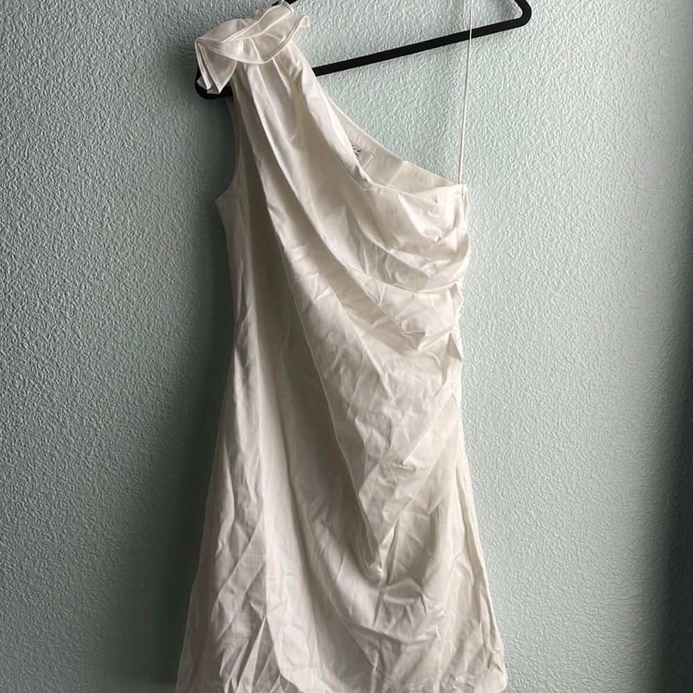 Mark Badgley and James Mischka white dress